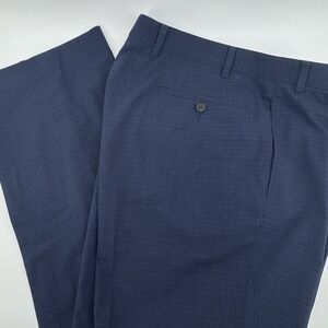 Ralph Lauren‎ Men's Dress Pants Blue Check Trousers Size 36x32